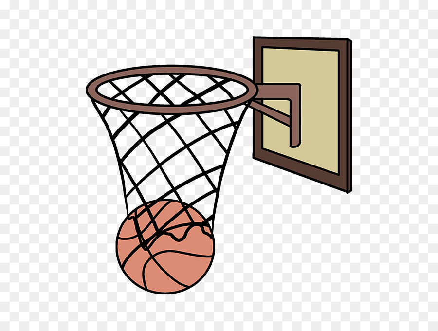 How do you draw a basketball hoop