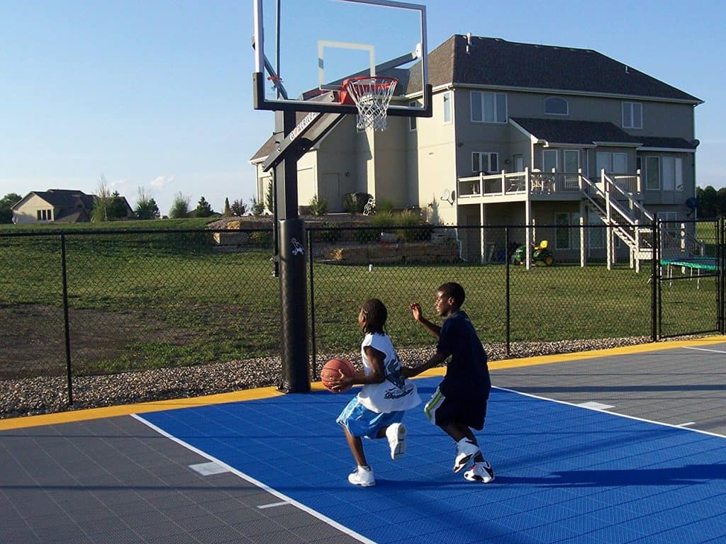 How to make a driveway basketball court