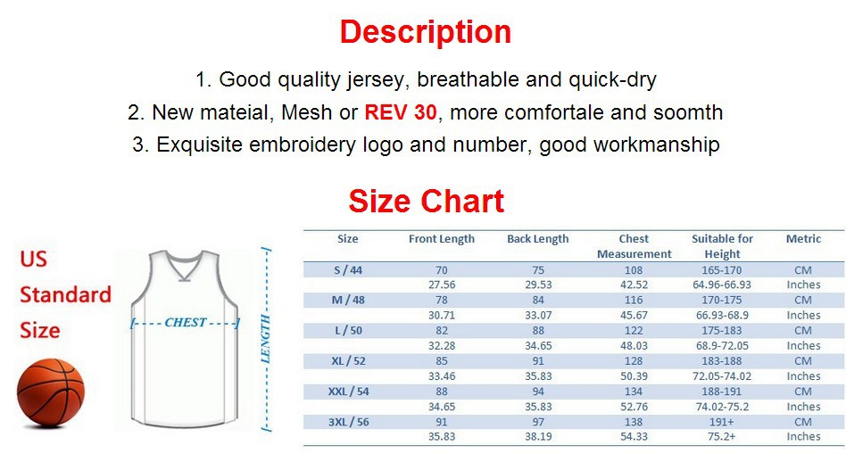 How to measure a basketball jersey