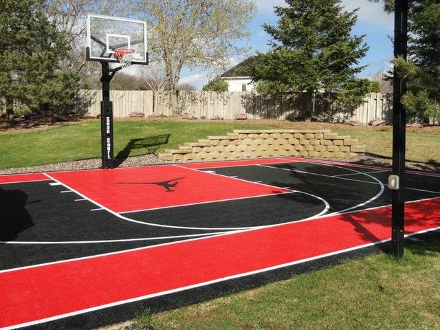 How to make a half basketball court