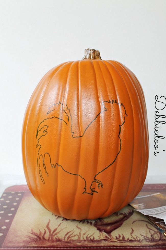 How to carve a basketball pumpkin
