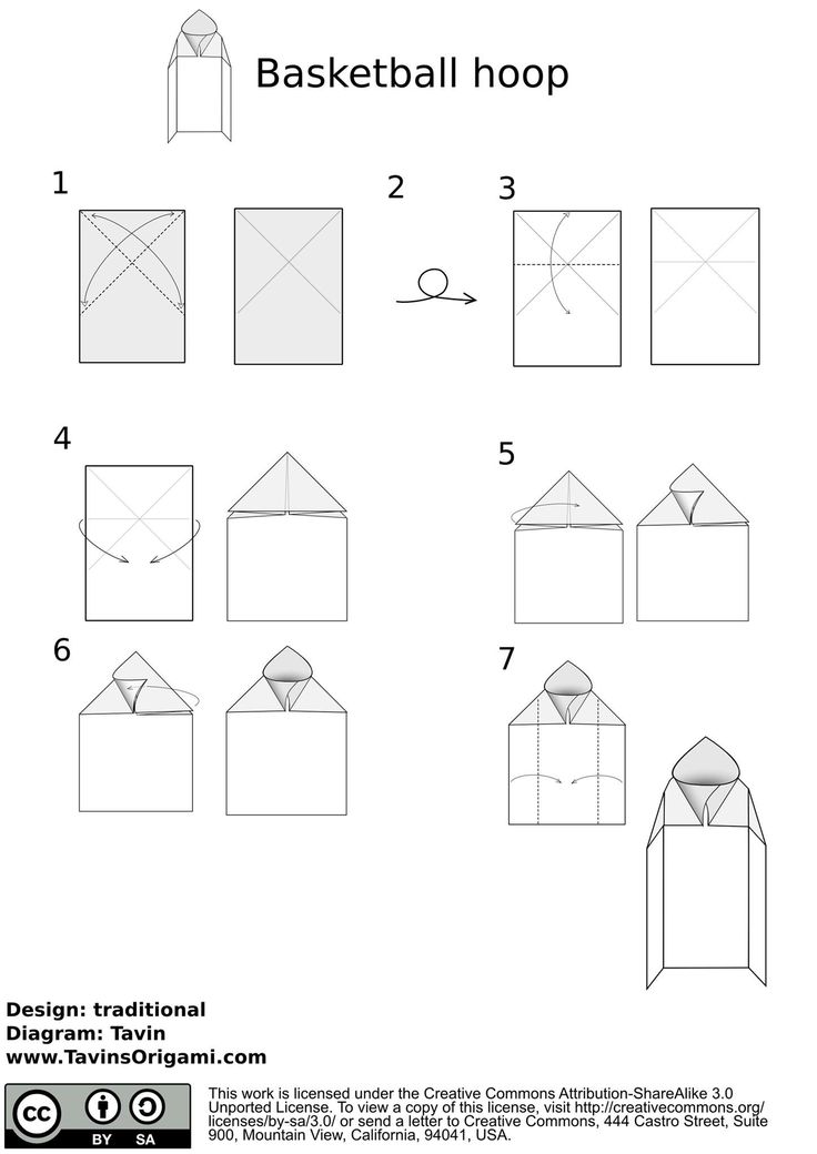 How to make a basketball goal out of paper