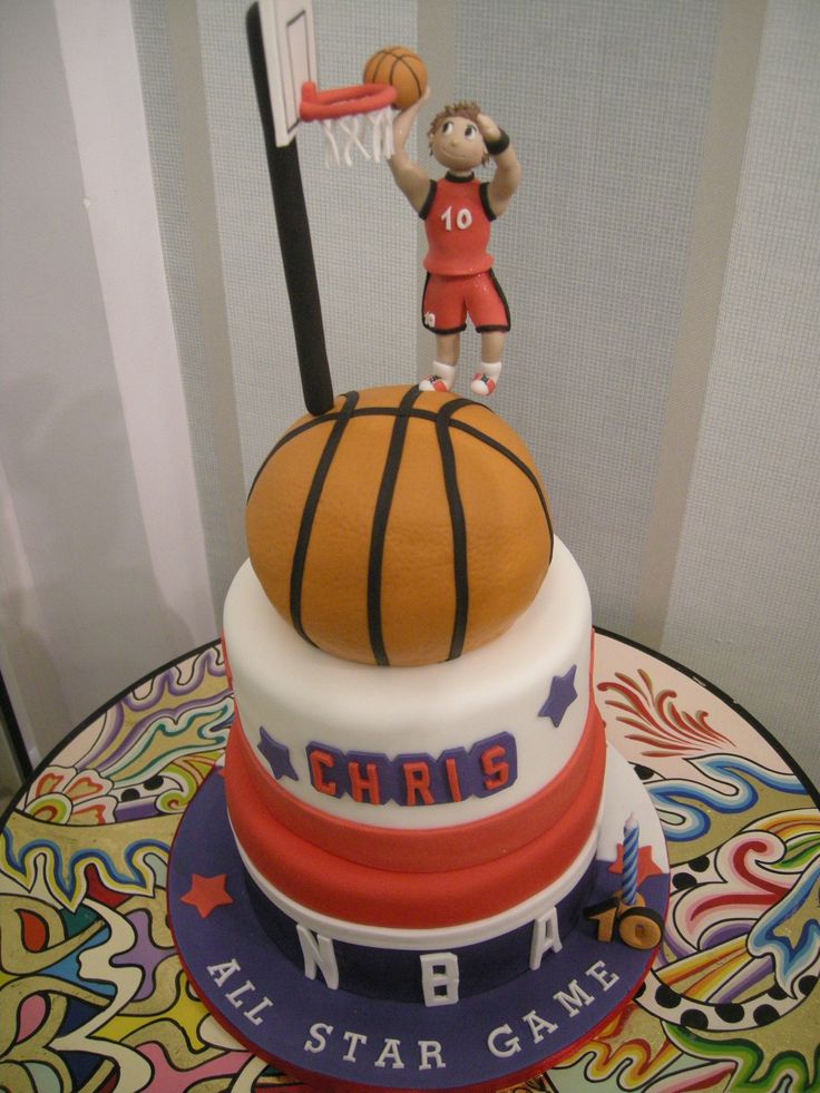 How to make basketball jersey cake