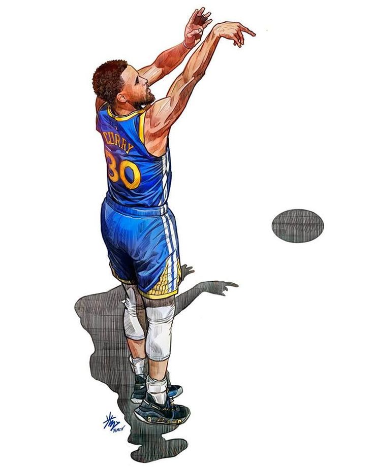 How to draw nba basketball players