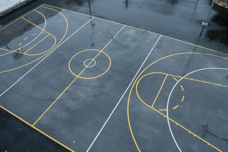 How to paint basketball court lines on asphalt