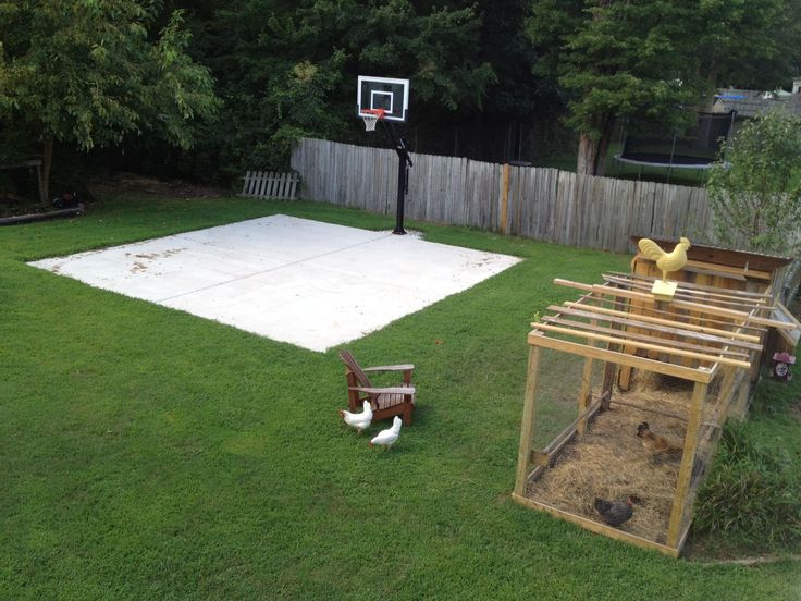 How to build a basketball court in the backyard