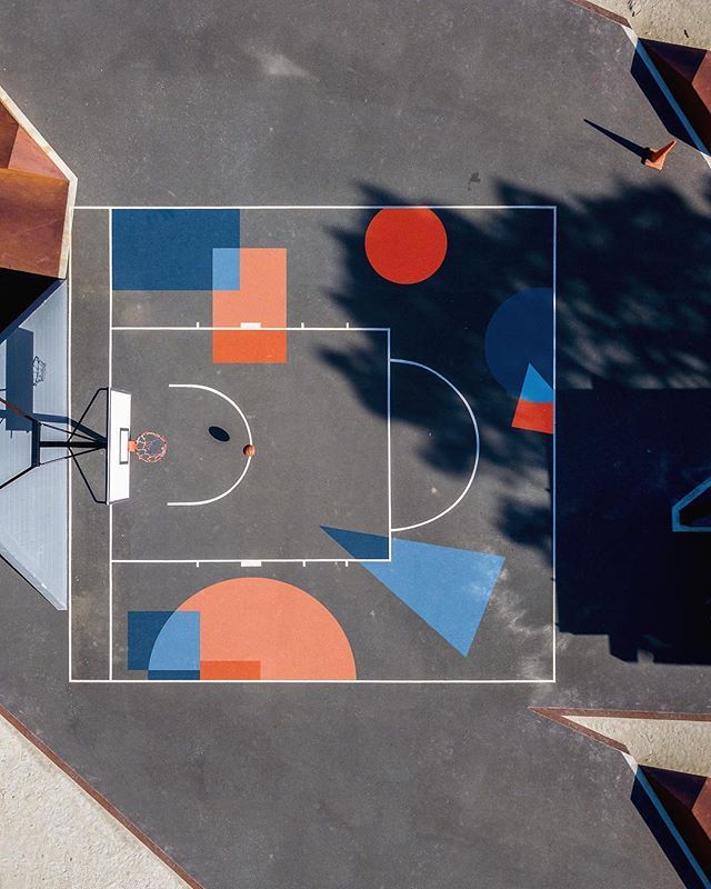 How to paint basketball court lines