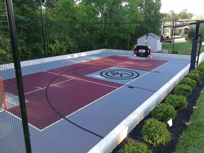 How much does it cost to put in an outdoor basketball court