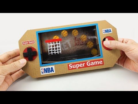How to make a mini basketball court out of cardboard