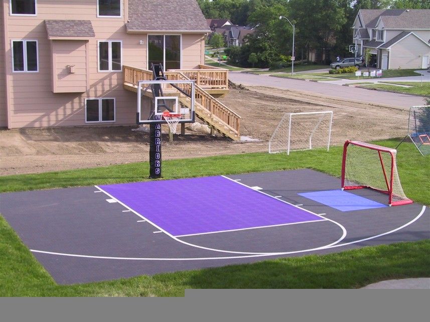 How to make a driveway basketball court