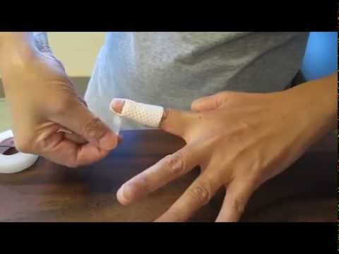 How to tape a jammed finger for basketball