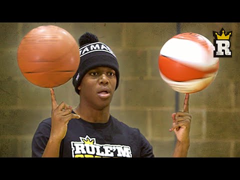 How to spin a basketball on your fingertips