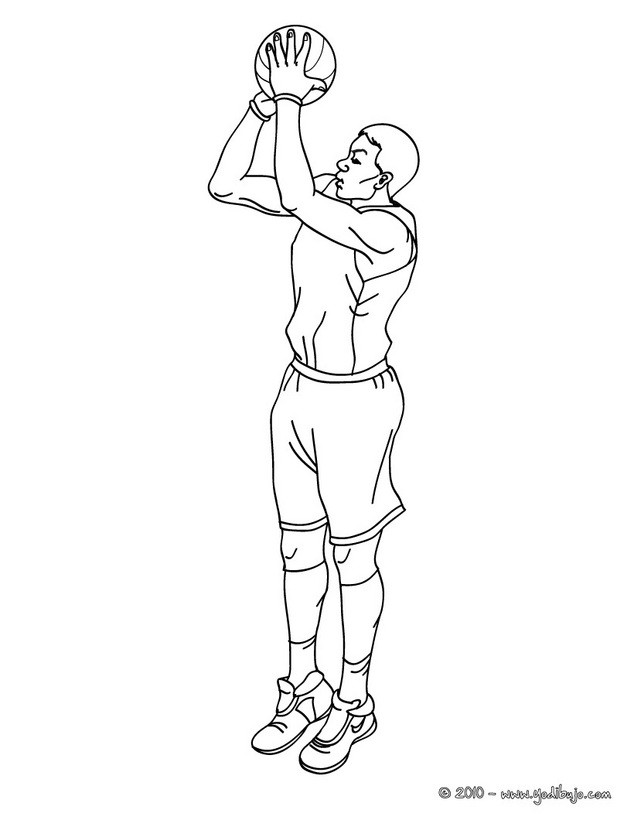 How to draw a basketball player easy