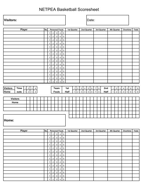 How to fill out a basketball score sheet